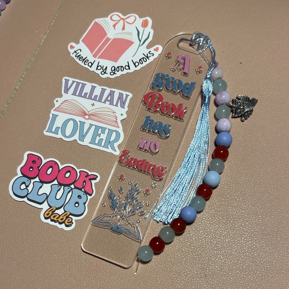 A good book has no ending handcrafted bookmark🦉 - Picture 1 of 2
